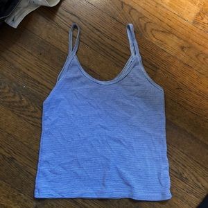 Blue and white brandy Melville tank